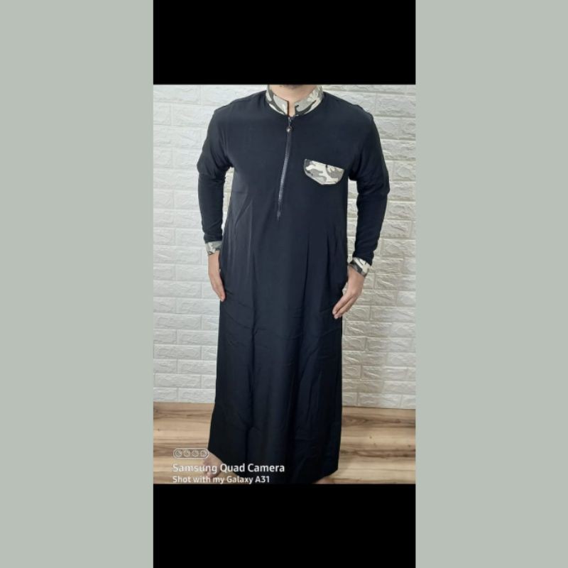 Gamis Ajmal Zipper Lokal Dewasa