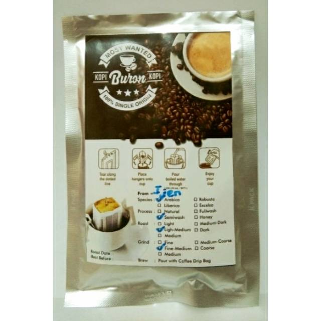 

Coffee Drip Bag Arabika Ijen 10gr
