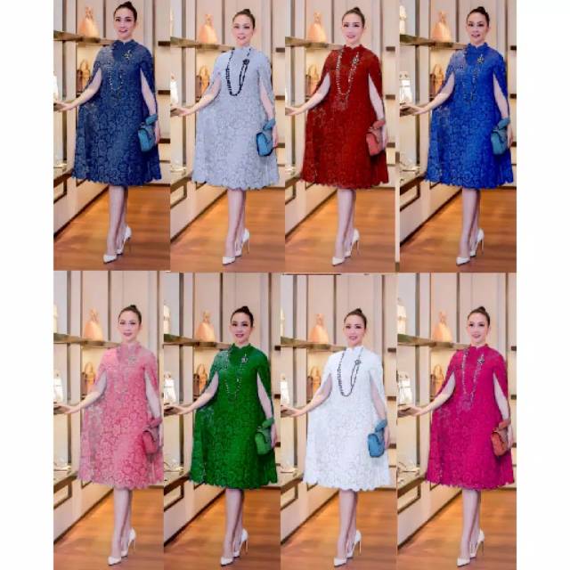 Dres Bahan Brokat Lapis Furing