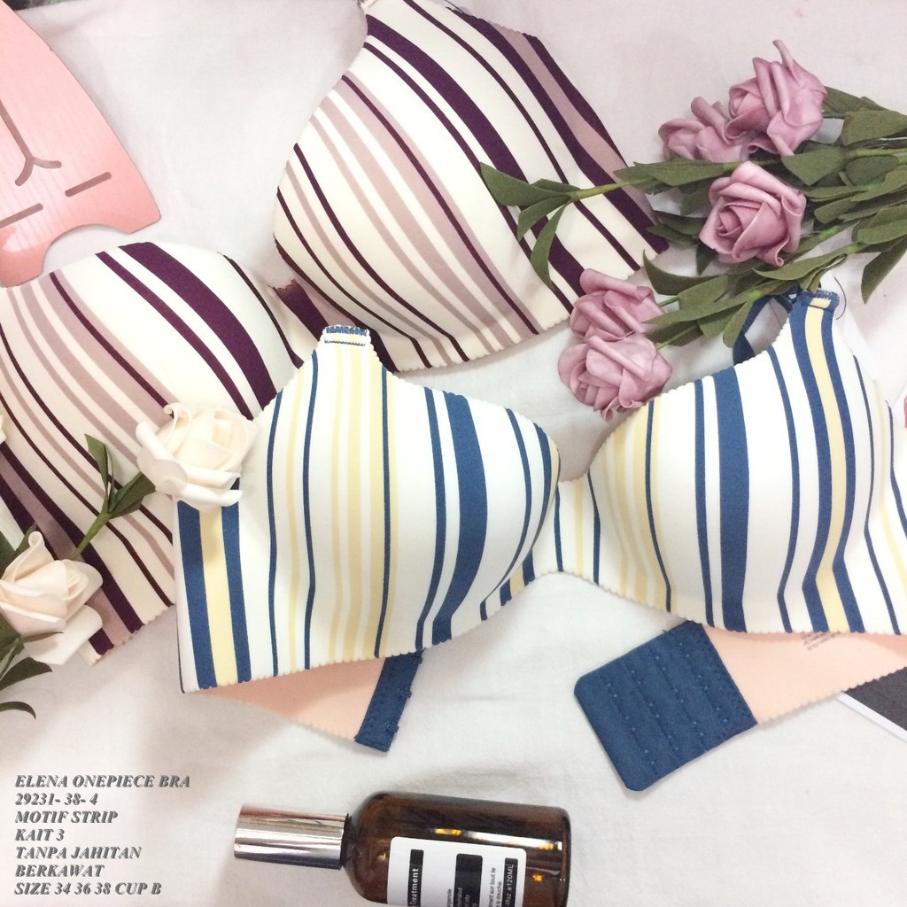 PAKAIAN WANITA TERBARU TERLARIS //  Exclusive Bra ELENA Art. 29231 - Push Up Bra - BH Robot Motif