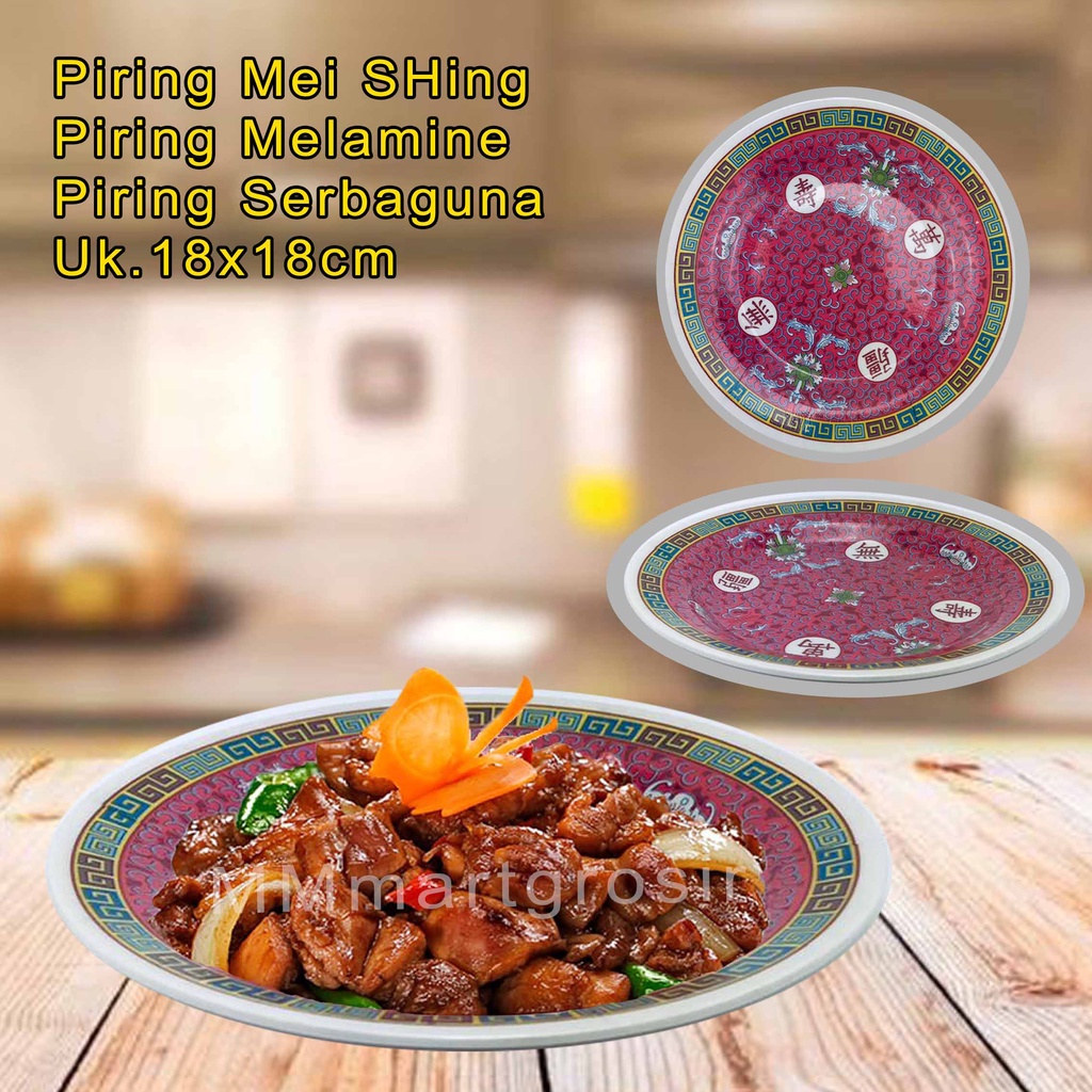 Piring Mei SHing / Piring Serbaguna / Piring Melamine / 307 HR