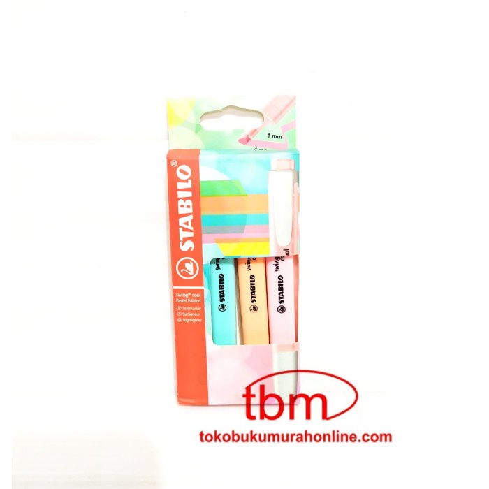 

STABILO SWING COOL PASTEL SET 4 / HIGHLIGHTER PASTEL SET 4