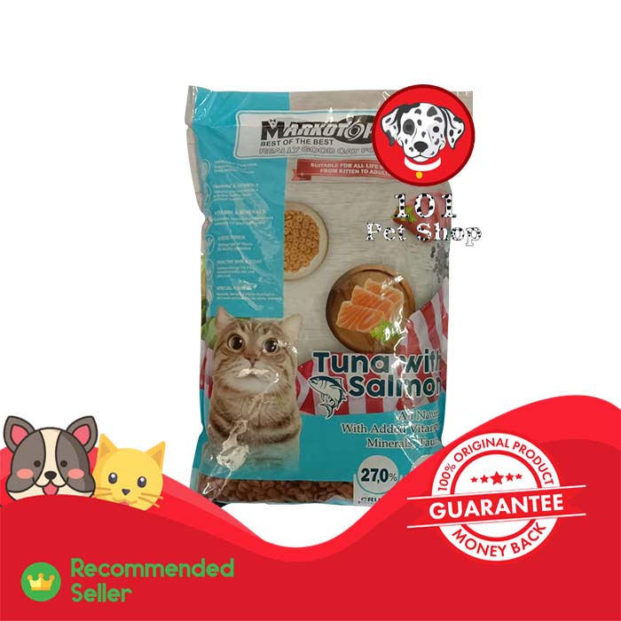 MAKANAN KUCING MARKOTOPS DRY FOOD ADULT &amp; KITTEN 7KG =7PCS (GOSENDGRAB)