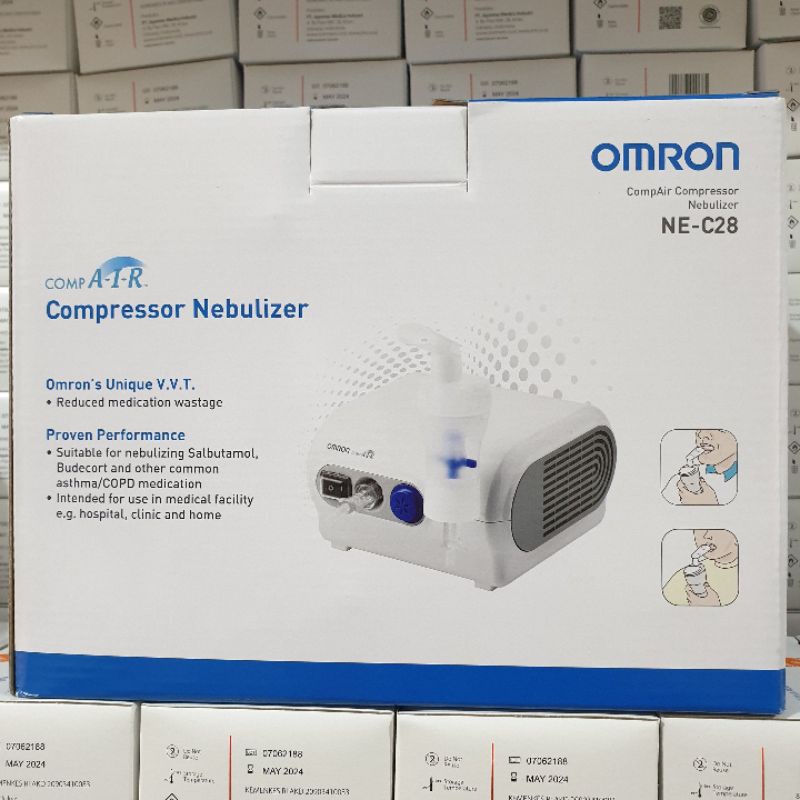 Nebulizer Omron Ne C28 Alat Uap Pernapasan Alat Uap Nebulizer Alat Bantu Asma