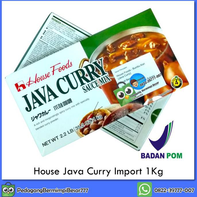 

Bumbu & Bahan Masakan House Java Curry 1Kg | Saus Kari | Kari Blok Jepang Rempah Makanan & Minuman