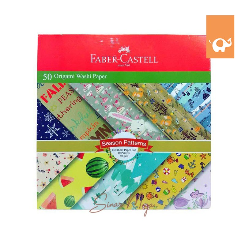 Kertas Origami Washi Paper Faber Castell 15 X 15 Cm Kertas Lipat Faber Castell Shopee Indonesia