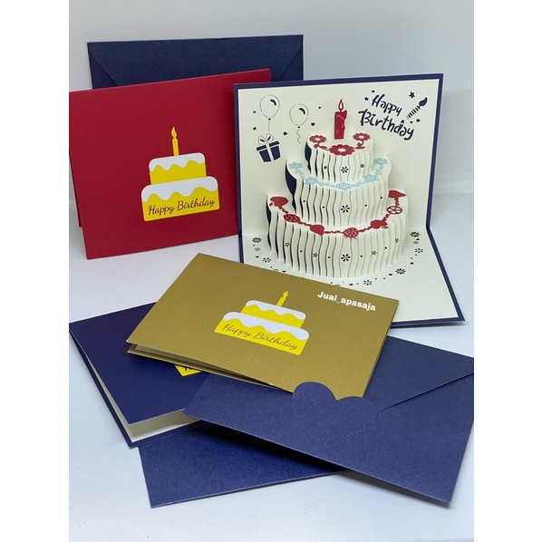 

kartu ulang tahun 3D pop up/kartu ultah/kartu ucapan ulang tahun/birthday card