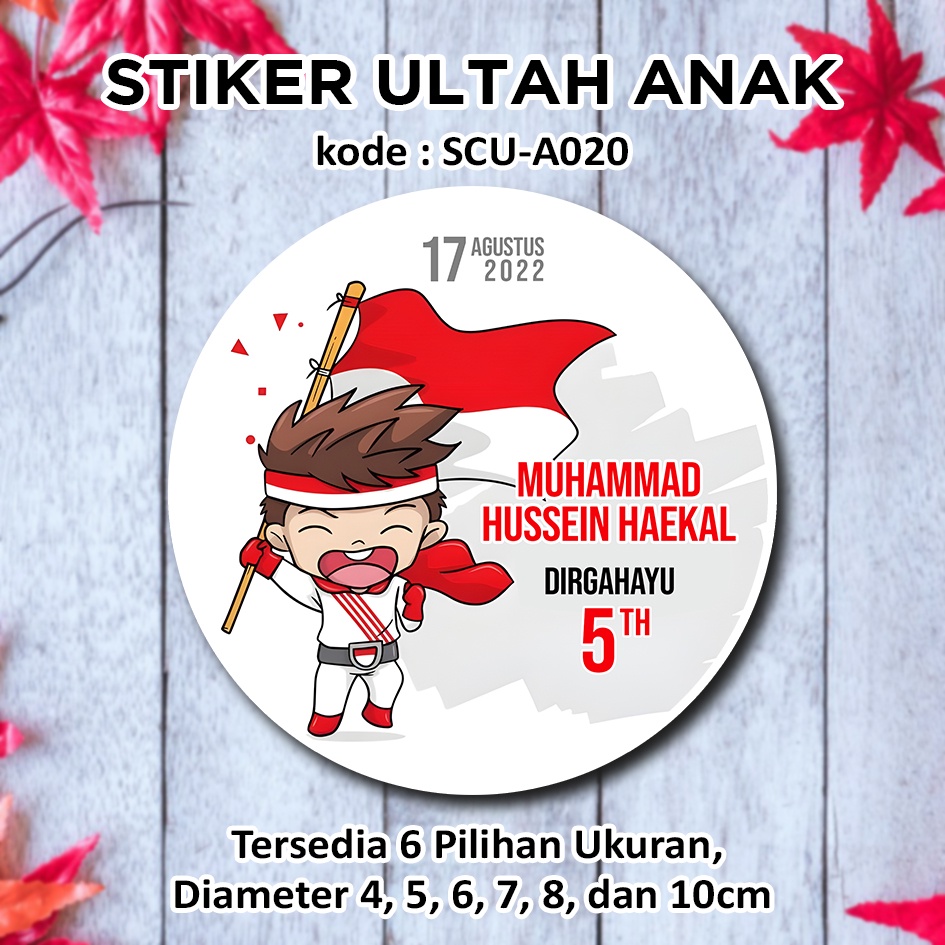 

STIKER ULANG TAHUN ANAK 17 AGUSTUS STICKER LABEL HARI KEMERDEKAAN MILAD LABEL BINGKISAN SOUVENIR KEMASAN KOTAK NASI BOX KUE MAKANAN TUMPENG MINI SEGEL HAMPERS