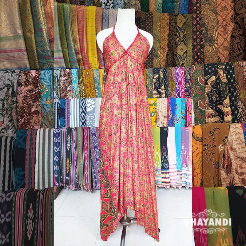Dress Panjang Piramid Batik / Gaun Pendek Wanita / Piramid Short Dress / Casual Dress Motif Batik