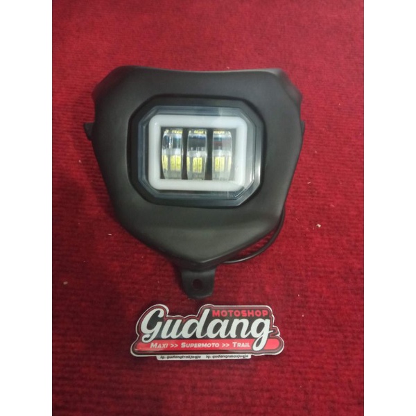 Reflektor Headlamp Lampu LED Depan Daymaker Fiber CRF 150L