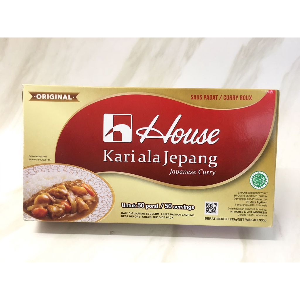 

1 kg house curry, murah 935 gr HOUSE KARI curry jepang HALAL MUI lokal