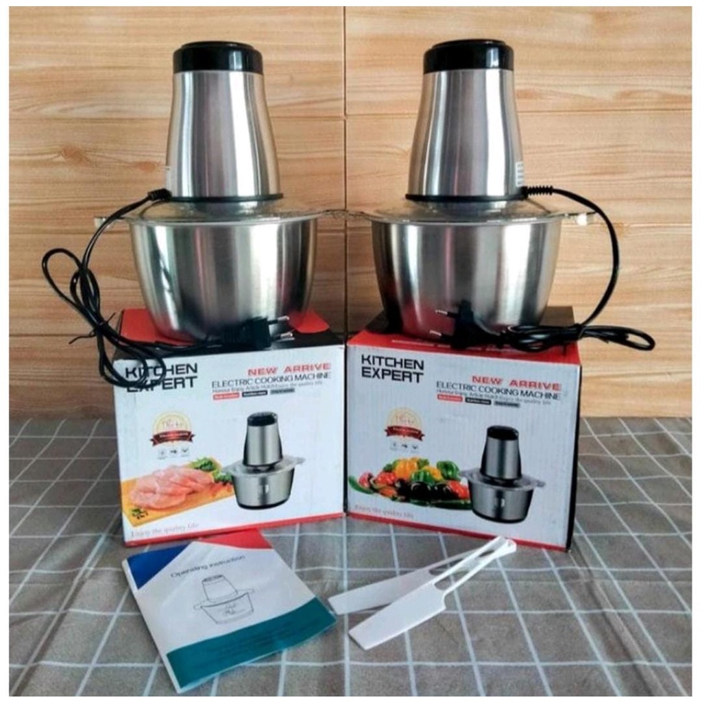 Jual (fashionstar9) Blender Chopper 2L Mesin Giling Daging Stainless ...