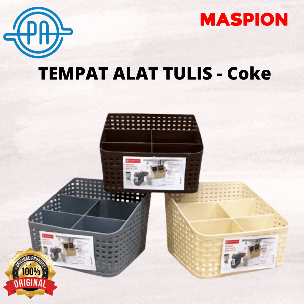 TEMPAT MULTIFUNGSI / TEMPAT ALAT TULIS / Maspion BETA ORGANIZER - Coke