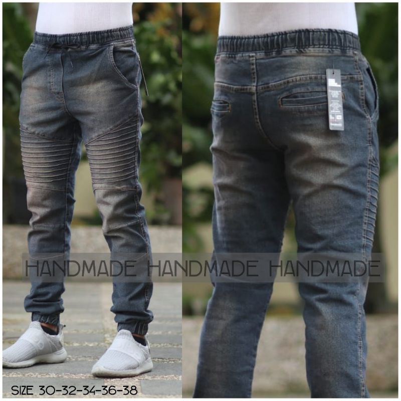 JOGGER JEANS PRIA ORIGINAL UKURAN 28-42