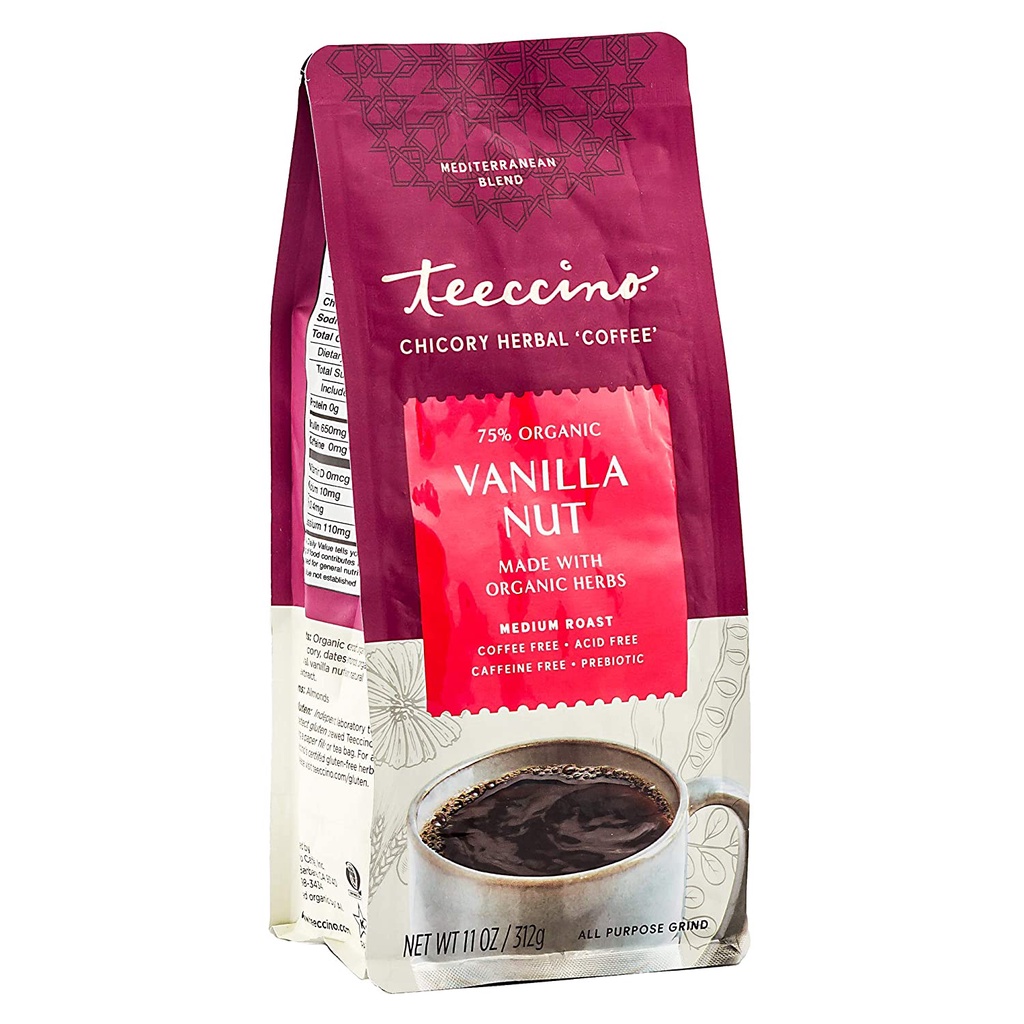 

Teeccino Chicory Herbal Coffee Vanilla Nut Medium Roast 312 Gram