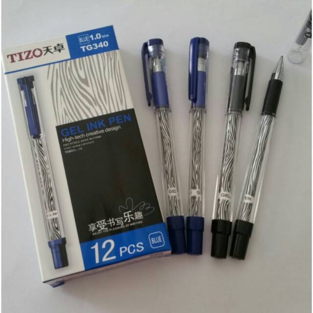 Pulpen Tanda Tangan Tizo 1 0mm Ballpoint Pena Jel Pen Gel Shopee Indonesia