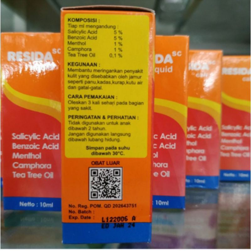 RESIDA CAIR 10ML ( Serupa Kalpanax ) Obat Jamur Cair