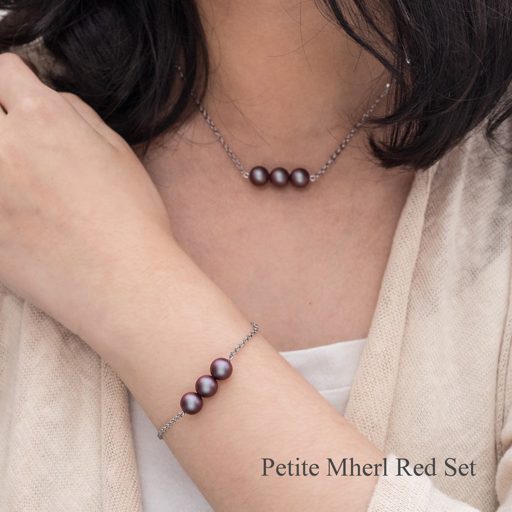 Set Kalung Gelang Mutiara Swarovski - Petite Mherl by AR Hestia