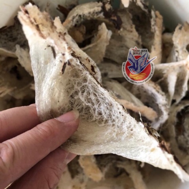 

Sarang Burung Walet Kotor Asli Alami / natural bird nest 100gr
