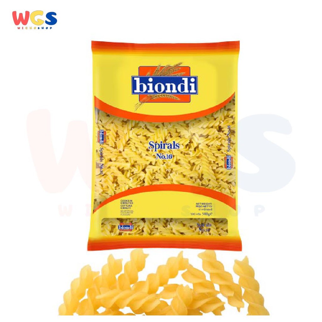 Biondi Pasta Premium Wheat Spirals No.16 - 500 gr