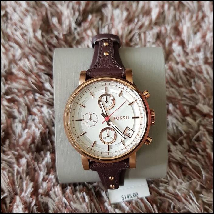 Jam Tangan Wanita Merk Fossil Es 3616 / Es3616 Original Free Yes