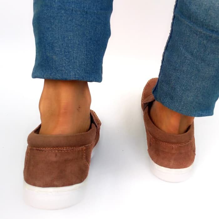 Sepatu Slip On Kasual Pria Kulit Asli Rasheda 016  SP