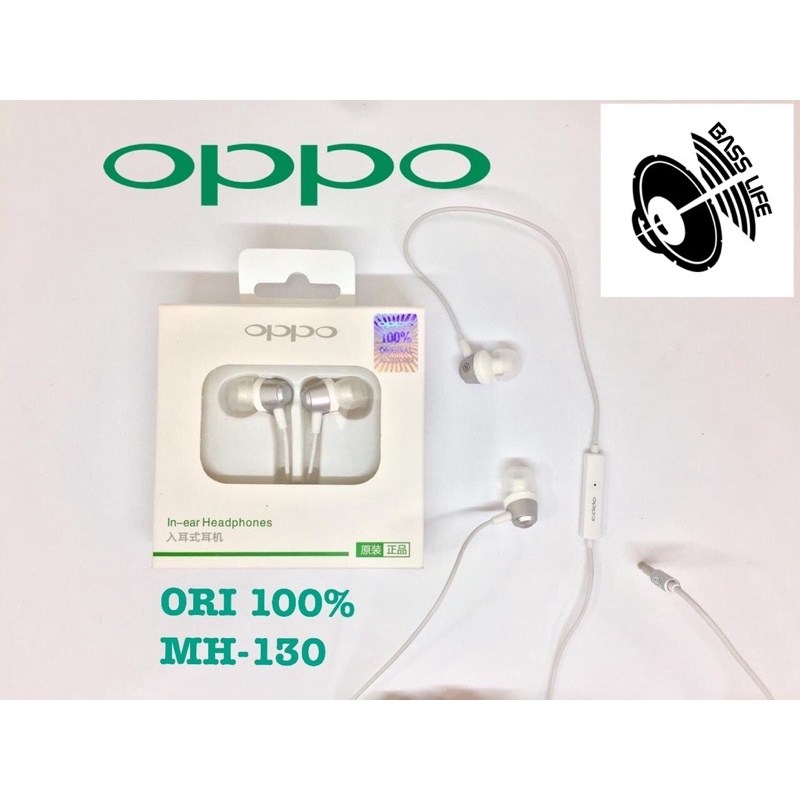 PROMO HANDSFREE OPPO ORI MH130 ORIGINAL SUARA SUDAH DI TES NGEBASS