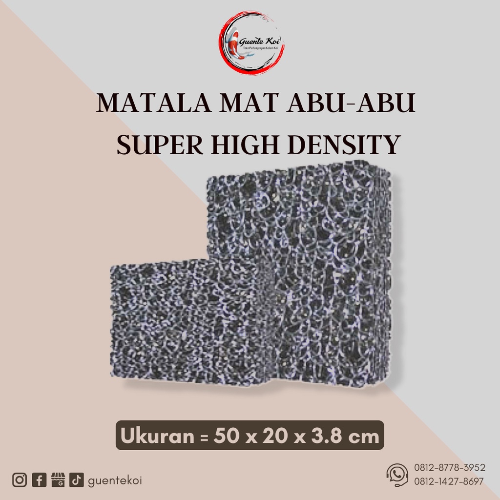 Jual Media Filter Kolam Matala mat abuabu Grey Matalamat size 50 x 20