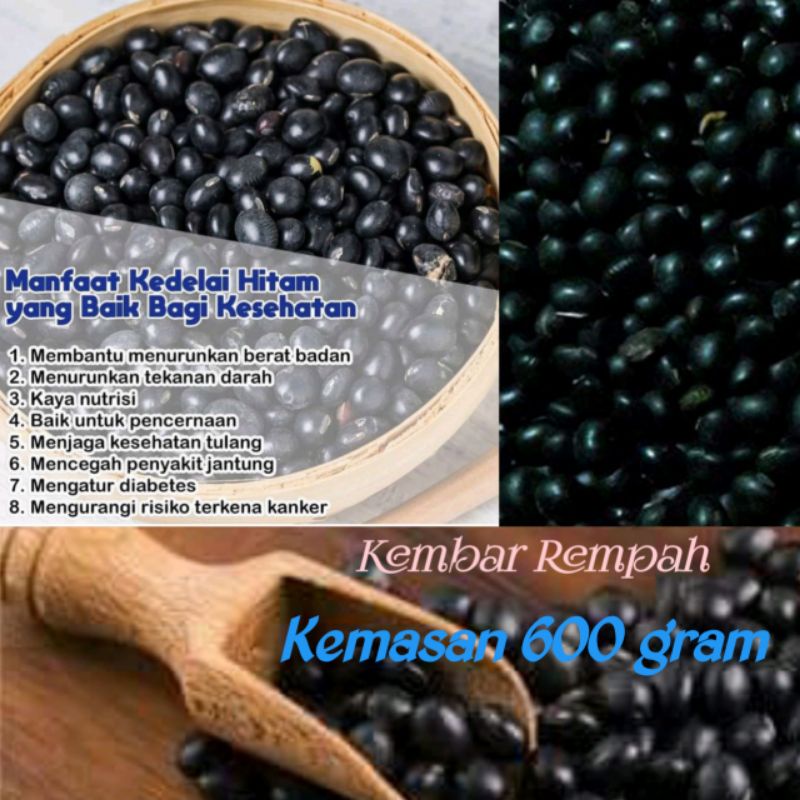 

Kacang kedelai hitam 600 gram