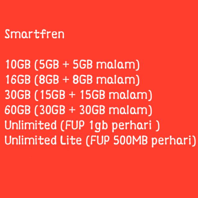 Kuota/paket data Smartfren