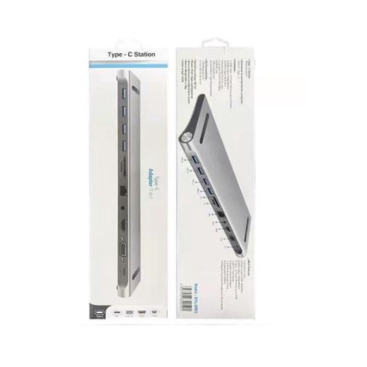 Type c thunderbolt to hdtv vga lan rj45 usb 3.0 Tf sd 3.5mm audio pd usb-c converter 11in1 docking station 4k 1080p gigabit 5Gbps 2tb byl-2003