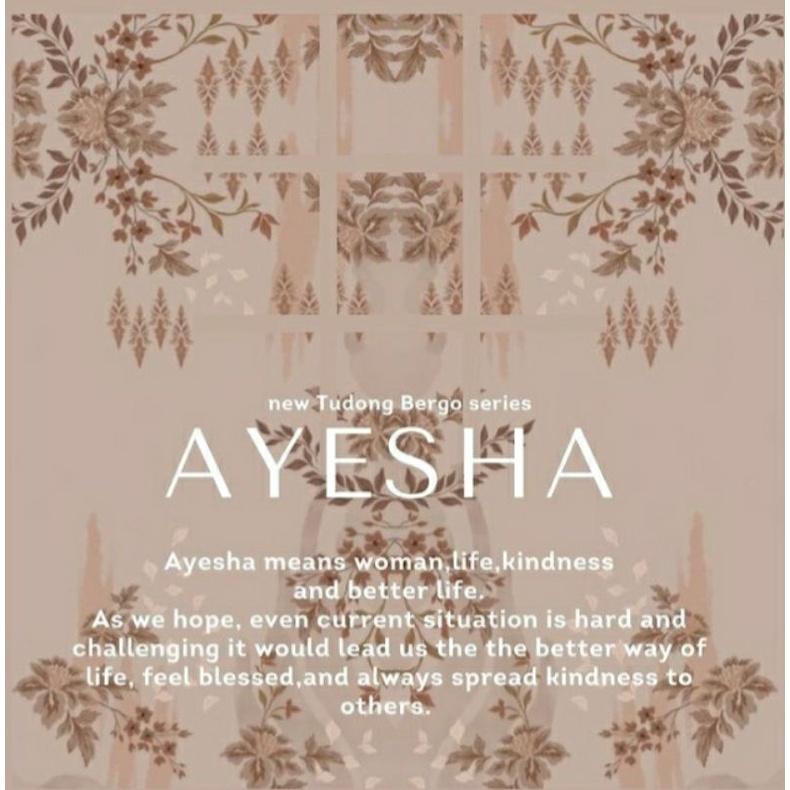 Bergo Ayesha Tudung Motif-1