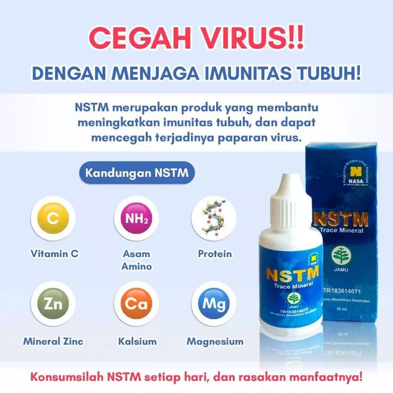 NSTM Trace Mineral NASA/Natural Nusantara/Bpom/Viral