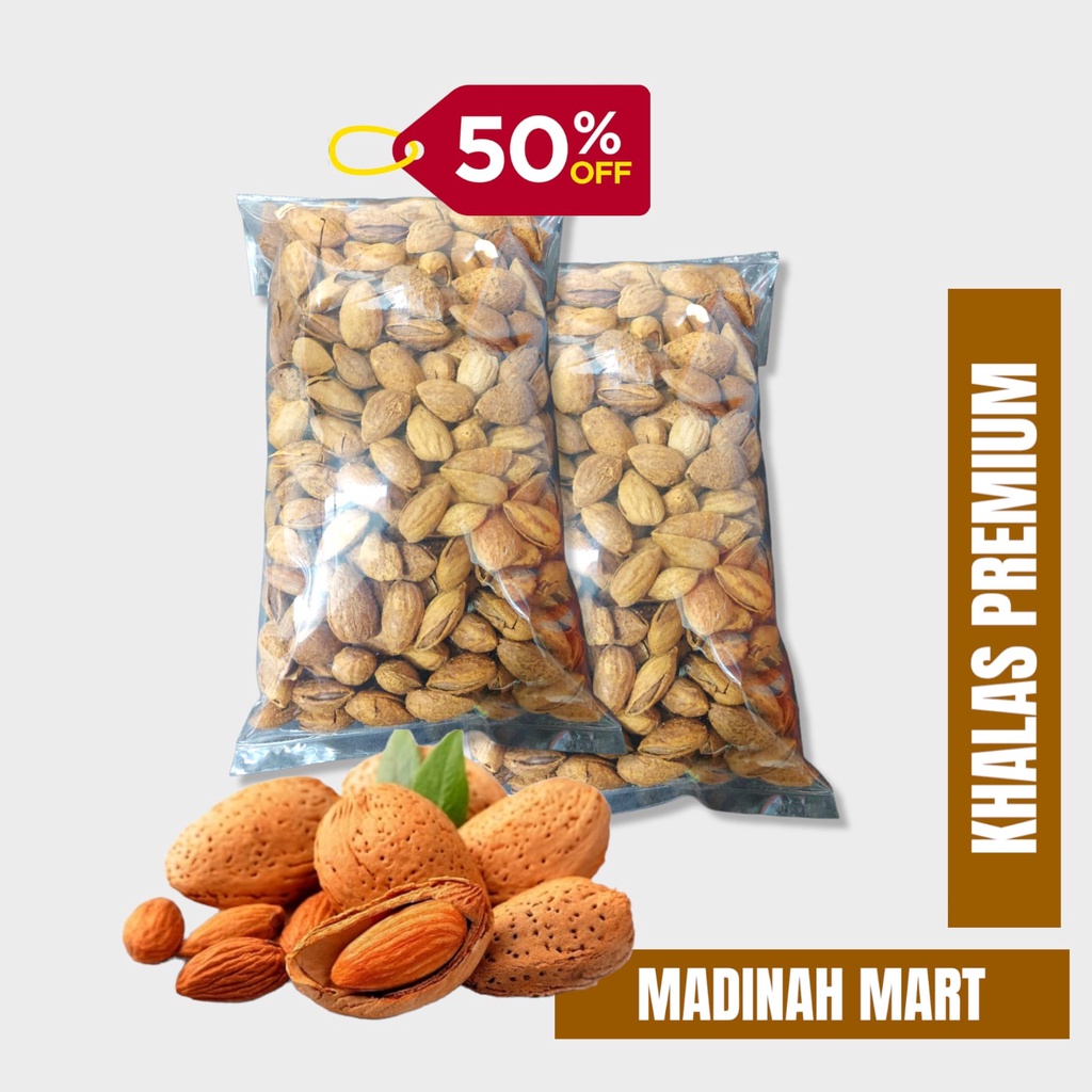 

kacang almond panggang original 1kg