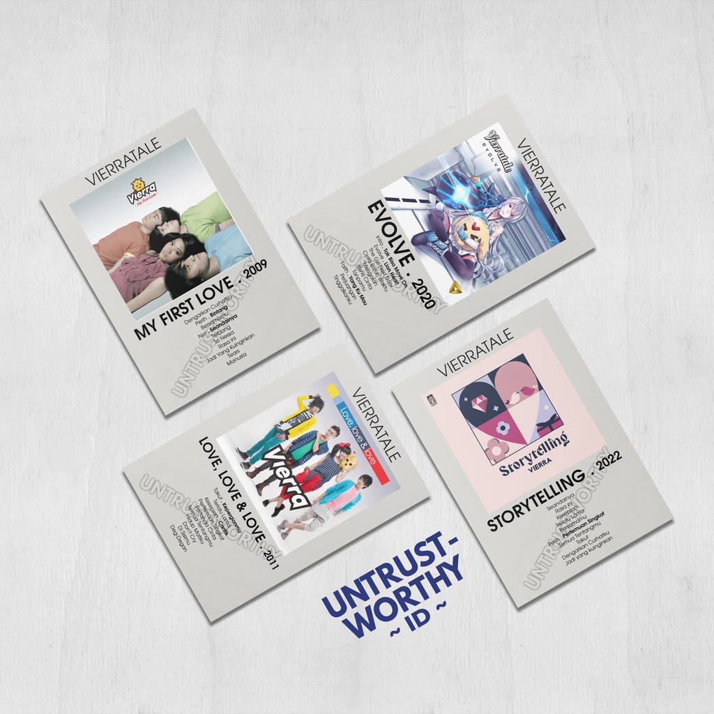 Poster Vierrratale / Vierra Album Ukuran A5 (4pcs)