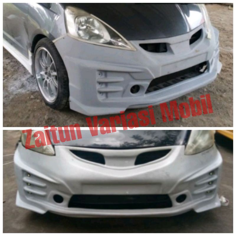 Bodykit full bemper depan jazz 2003 2004 2005 2006 2007 Gd3 Vtec adaptasi Mugen RS