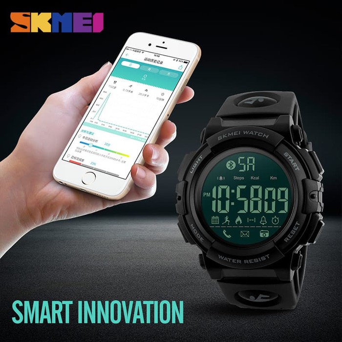 SKMEI Smart Watch SKMEI 1303 Bluetooth Pedometer Smartwatch - 50M Waterproof