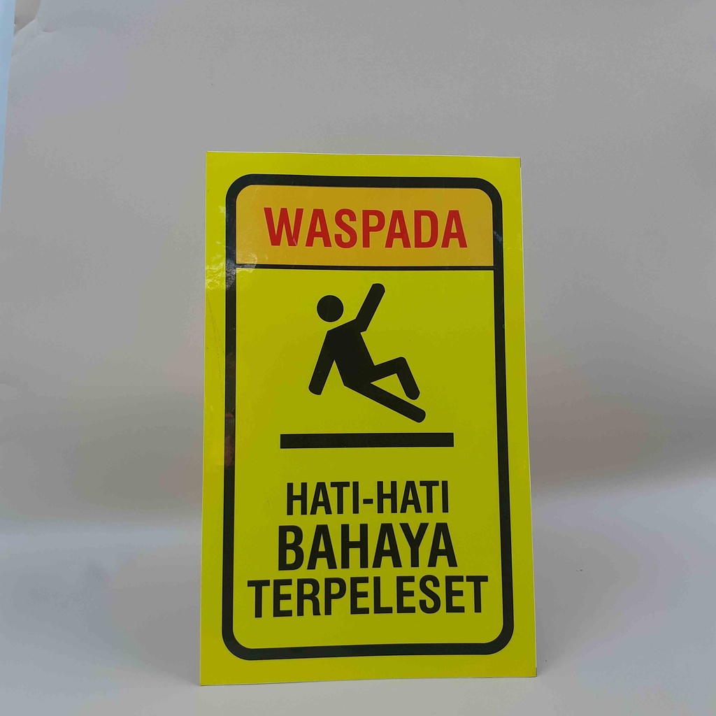 Stiker K3, Stiker Keselamatan, Stiker Bahaya Terpeleset, Stiker Risiko Jatuh