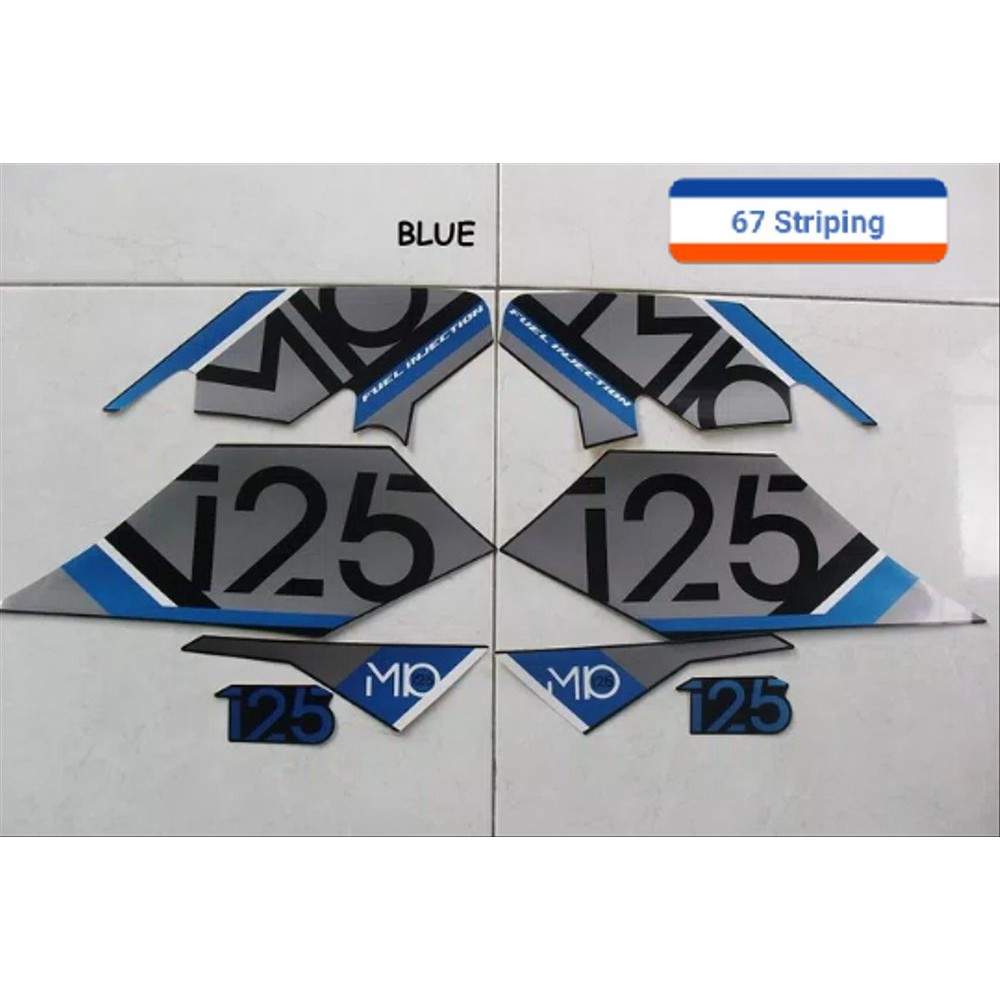 Stiker Striping Motor Yamaha Mio M3 125 2017 Biru