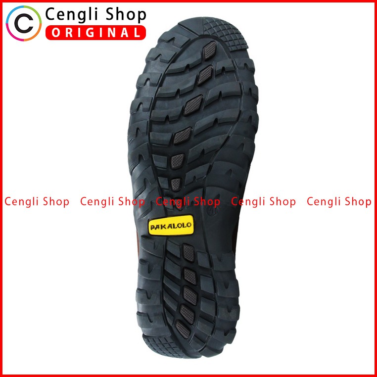 SEPATU BOOT PAKALOLO PRIA ORIGINAL CASUAL KULIT ASLI HIJAU PB05