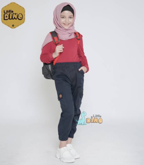 Littledino Joger Chino Cargo Anak 1-15 Tahun