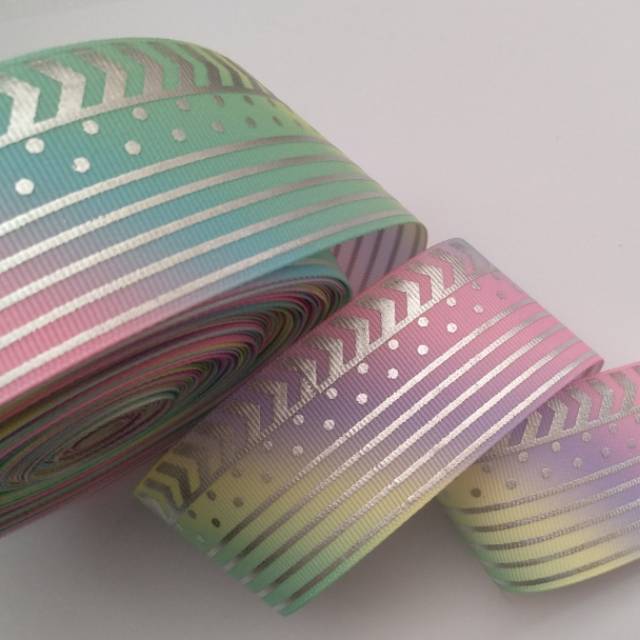 Pita grosgrain 1 5 gradasi print silver Shopee Indonesia Pita grosgrain 1 5 gradasi print silver Shopee Indonesia