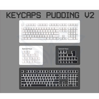 Keycaps Pudding V2 PBT Doubleshot Backlit for Mechanical Keyboard