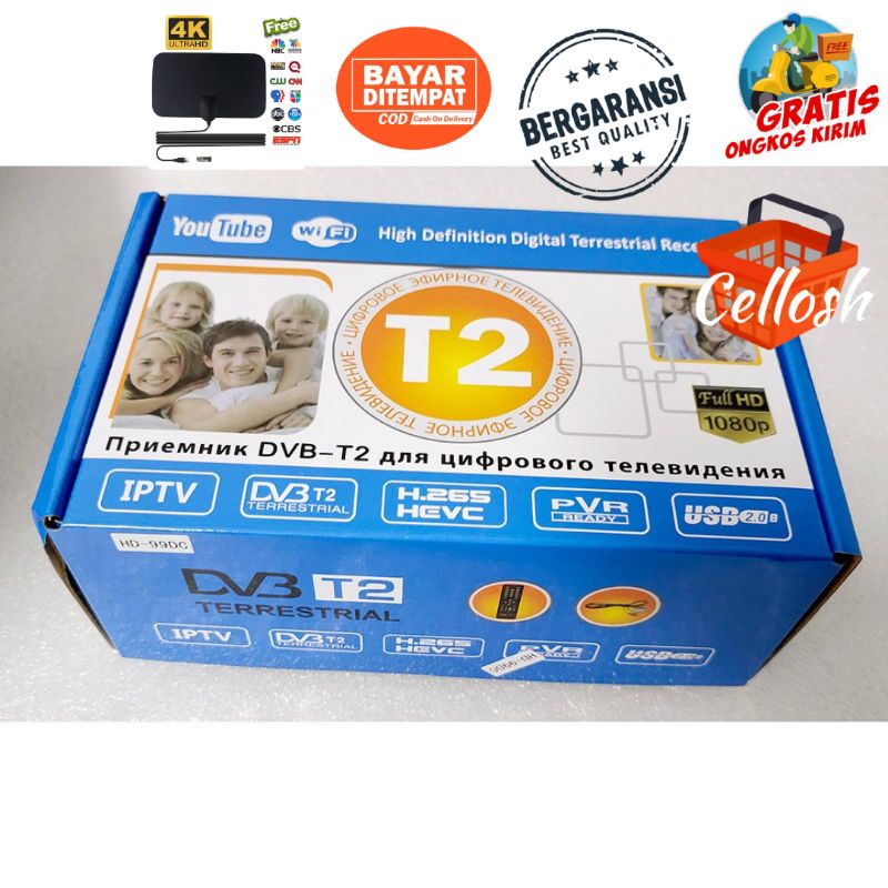 Set Top Box Tv Digital Alat Penangkap Signal TV Digital Untuk TV Tabung Tv Led Digital TV Tuner Set Top Box DVB-T2