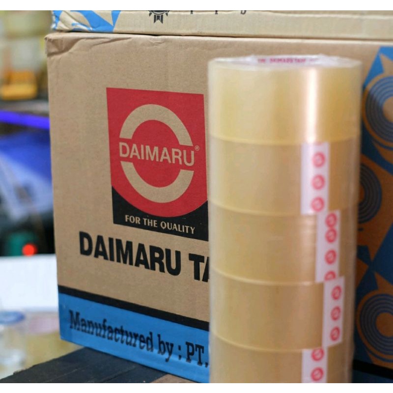 

Lakban Daimaru 2 inch / 48mm x 90 yard Bening dan Coklat