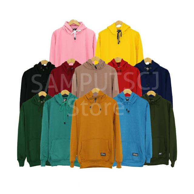 Hoodie polos jumper polos sweater polos jaket warna warni premium pria wanita dewasa HDTPXSCJ02