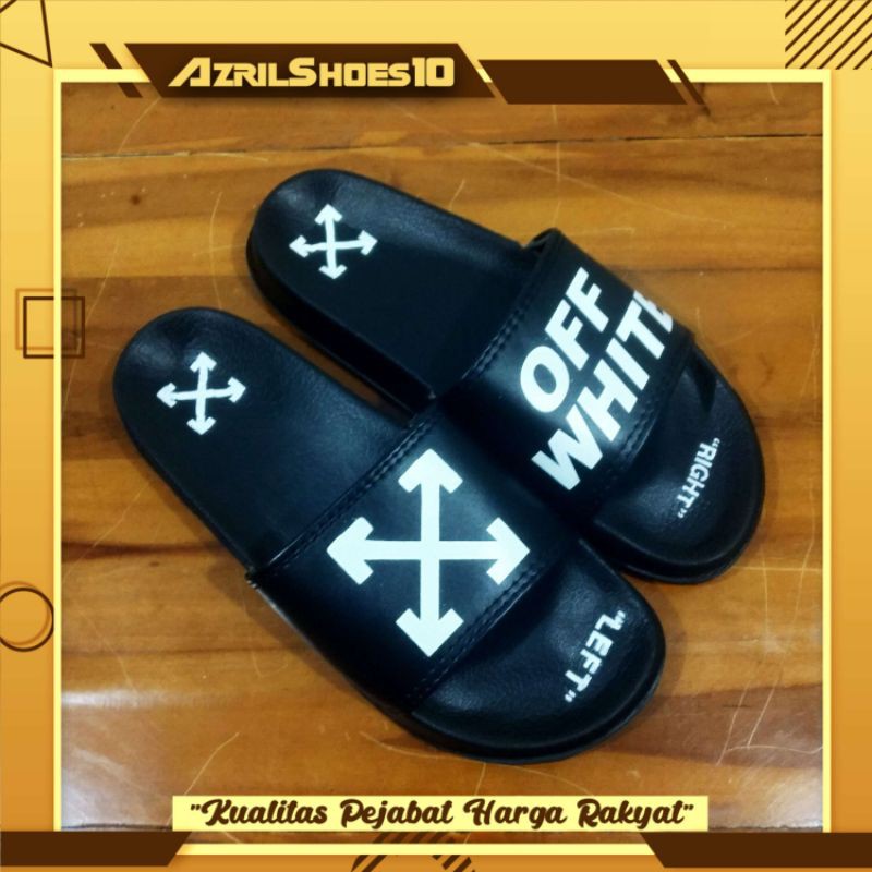 SANDAL OFF WHITE X OFF ART PREMIUM || SENDAL SLIDE OFF WHITE