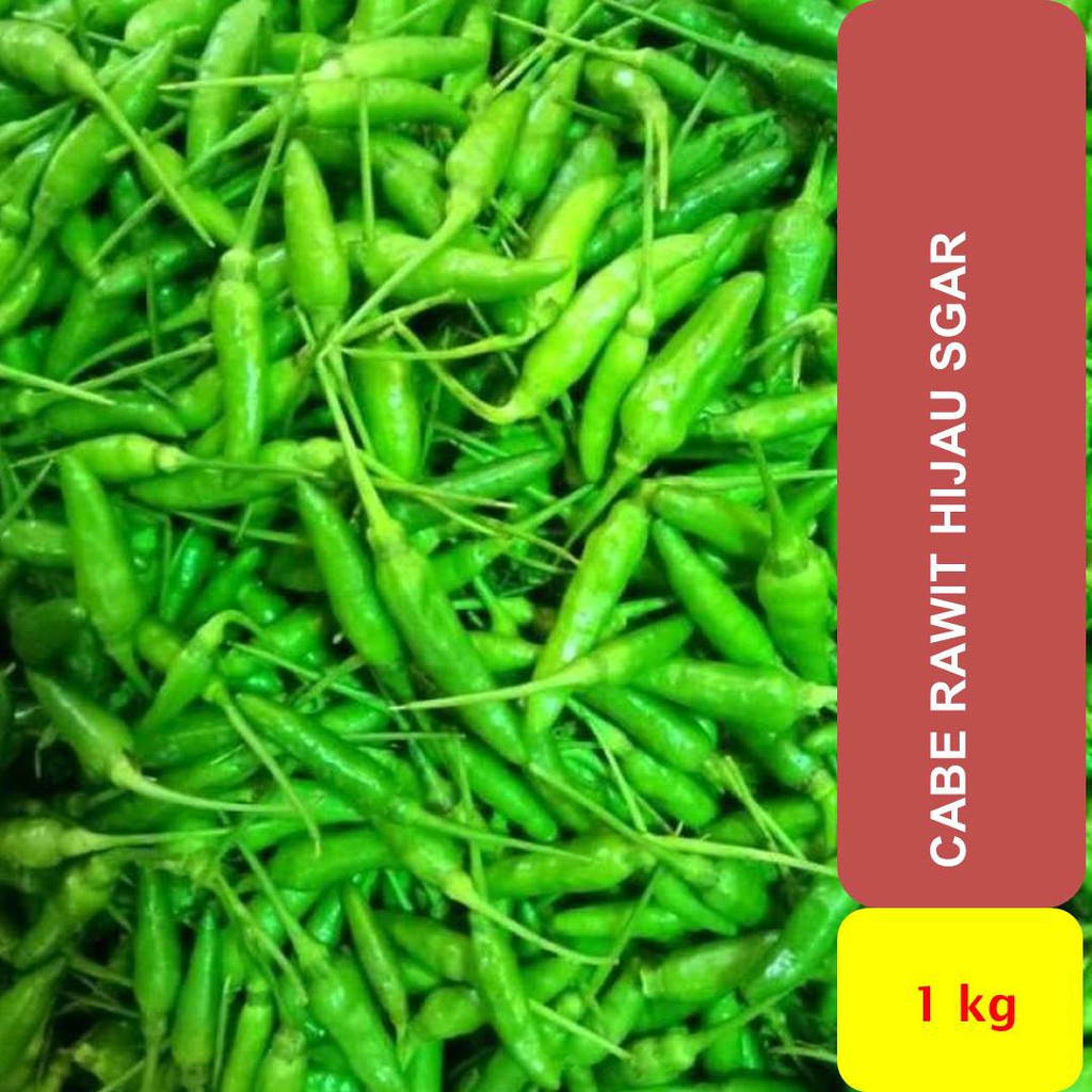 

Cabe Rawit Hijau Segar 1000 gram