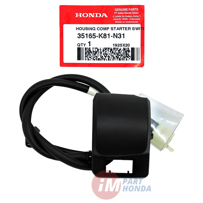 Holder kanan - rumah saklar tombol starter stater Beat Street K81 x