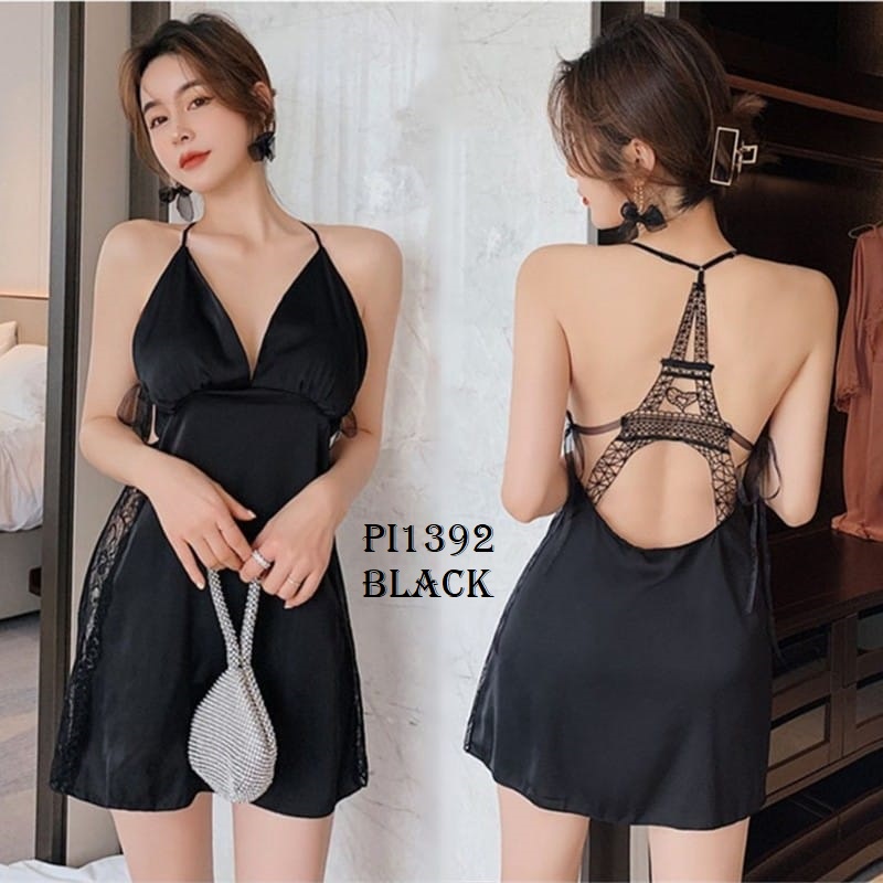 PIYAMA STELAN WANITA SUTRA + CARDIGAN PI1392